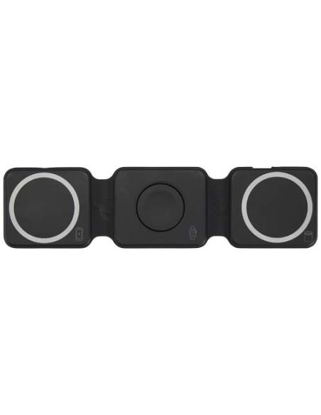 Cargador inalámbrico plegable 3 en 1 de 15 W de plástico reciclado N09894421