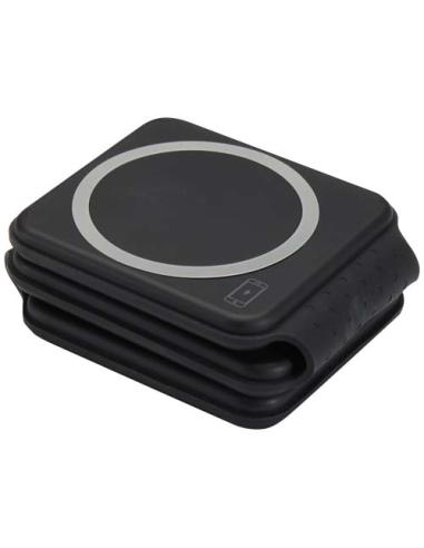 Cargador inalámbrico plegable 3 en 1 de 15 W de plástico reciclado N09894421