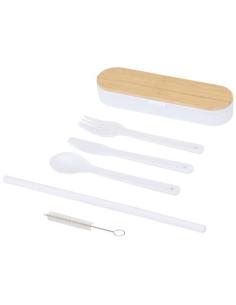 Set de cubiertos con tapa de bambú N10563621