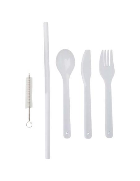 Set de cubiertos con tapa de bambú N10563621