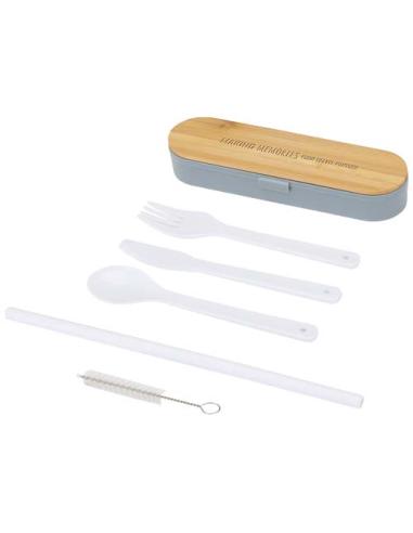 Set de cubiertos con tapa de bambú N28563621