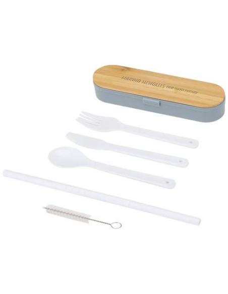 Set de cubiertos con tapa de bambú N28563621