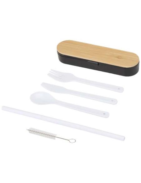 Set de cubiertos con tapa de bambú N09563621