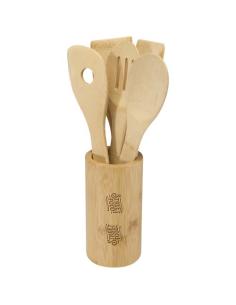 Set de utensilios de cocina de bambú N17273621 2