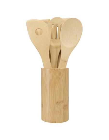 Set de utensilios de cocina de bambú N17273621