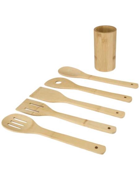 Set de utensilios de cocina de bambú N17273621