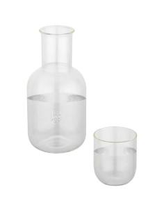 Set de jarra y taza de cristal acabado mate N10593621 2