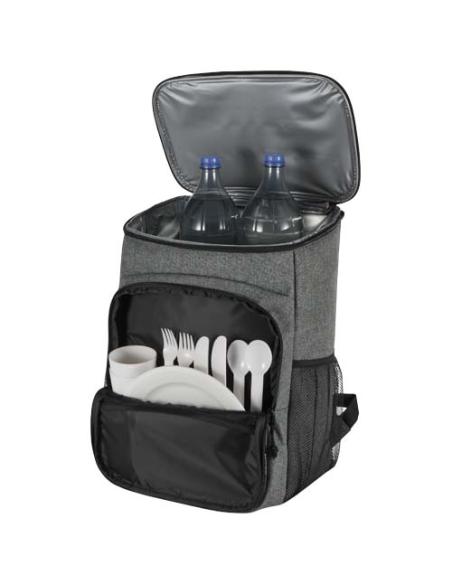 Mochila picnic nevera de 20l con material reciclado GRS incluyendo set de cubiertos N70021031