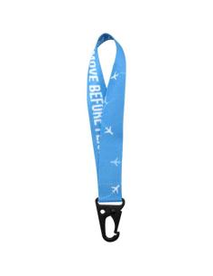 Mini lanyard RPET de sublimación con mosquetón para maleta N10990LP1