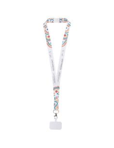 Lanyard de sublimación con soporte para teléfono y cierre de seguridad NC1022LP1