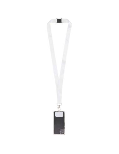 Lanyard de sublimación con soporte para teléfono y cierre de seguridad NC0922LP1