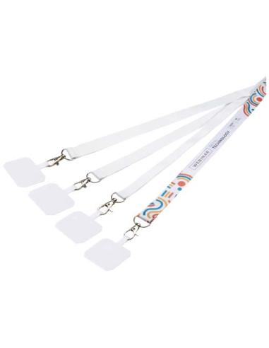 Lanyard de sublimación con soporte para teléfono y cierre de seguridad NC0922LP1