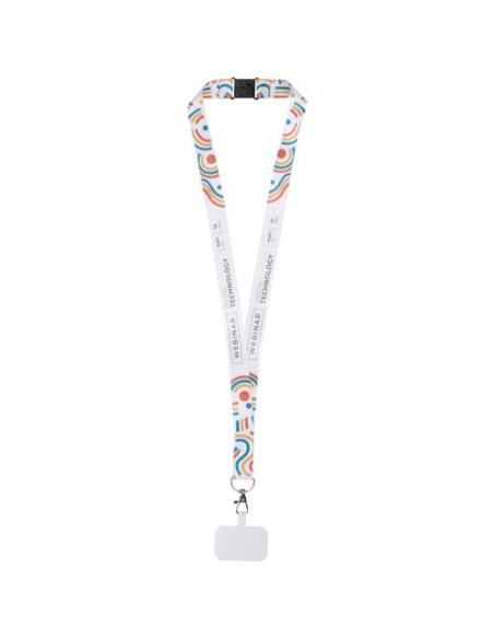 Lanyard RPET de sublimación con soporte para teléfono y cierre de seguridad NC0932LP1