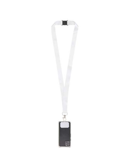Lanyard RPET de sublimación con soporte para teléfono y cierre de seguridad NC0932LP1