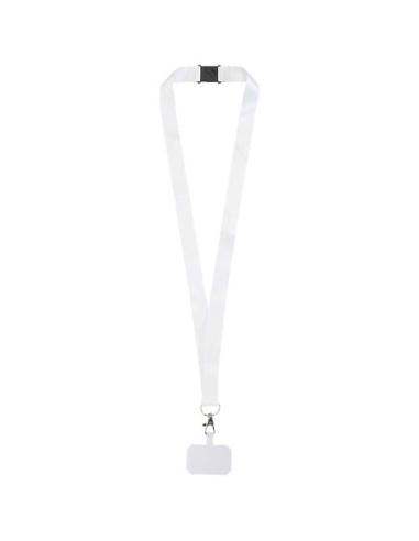 Lanyard RPET de sublimación con soporte para teléfono y cierre de seguridad NC0932LP1