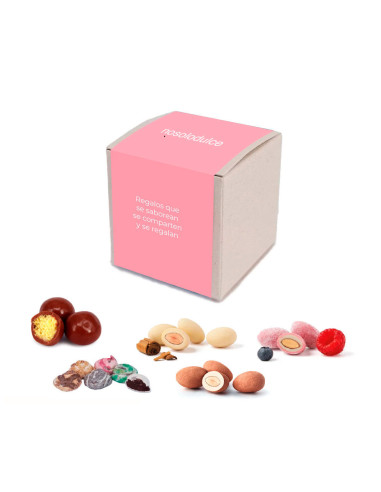Caja Mini Cubo rellena de Chocolates Personalizada | Desde 1,25 € | nosolodulce