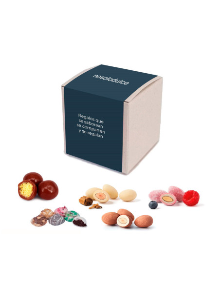 Caja Mini Cubo rellena de Chocolates Personalizada | Desde 1,25 € | nosolodulce