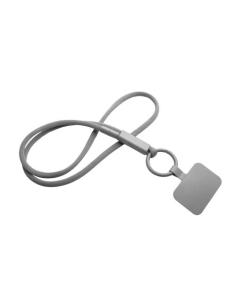 Lanyard con soporte para teléfono con tubo de plástico reciclado N10300IP1