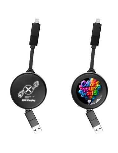 Cable retráctil 4 en 1 de 65 W N09632XP1
