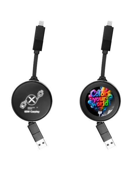 Cable retráctil 4 en 1 de 65 W N09632XP1