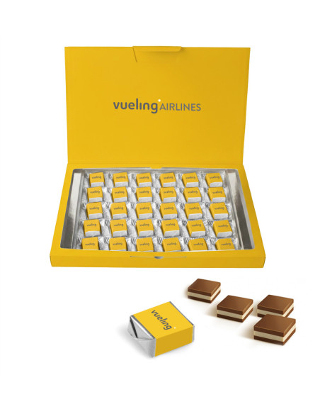 Estuche con 30 Bombones Cortados Personalizados | Desde 16,50 € | nosolodulce