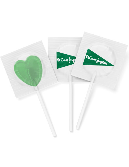 Piruleta Corazón Pequeña Sin Azúcar Personalizada | Desde 0,07 € | nosolodulce