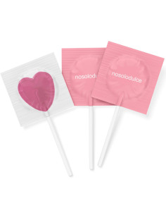 Piruleta Corazón Pequeña Sin Azúcar Personalizada | Desde 0,07 € | nosolodulce 2