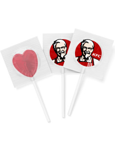 Piruleta Corazón Pequeña Personalizada | Desde 0,04 € | nosolodulce 2