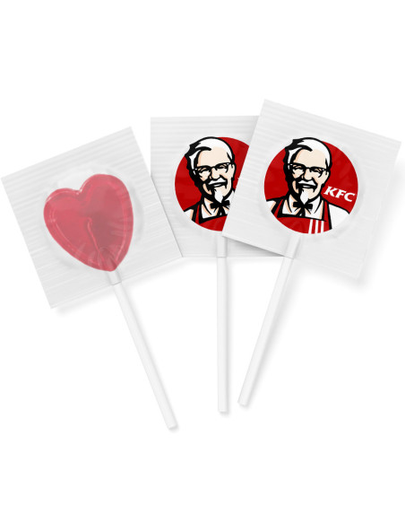 Piruleta Corazón Pequeña Personalizada | Desde 0,04 € | nosolodulce