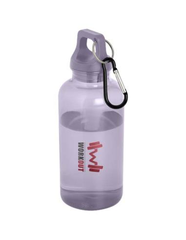 Bidón de 400 ml de plástico reciclado con mosquetón y certificación RCS N53877001