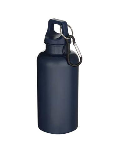 Botella de 400 ml de color liso de plástico reciclado con certificado RCS y mosquetón N19368001