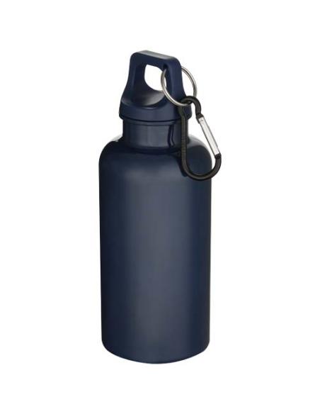 Botella de 400 ml de color liso de plástico reciclado con certificado RCS y mosquetón N19368001