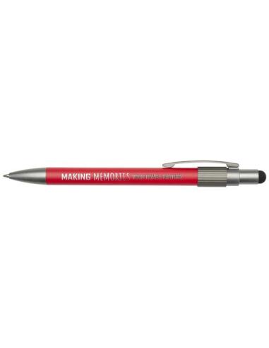 Bolígrafo de material reciclado RCS con stylus y fidget spinner (tinta azul) N12744601