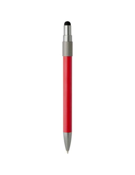 Bolígrafo de material reciclado RCS con stylus y fidget spinner (tinta azul) N12744601