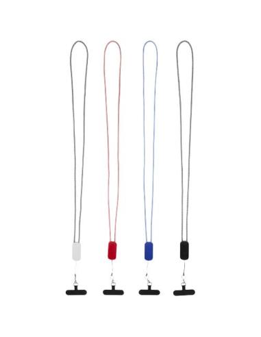 Lanyard de plástico reciclado para smartphone con cable integrado 5 en 1 de 27 W N12494421