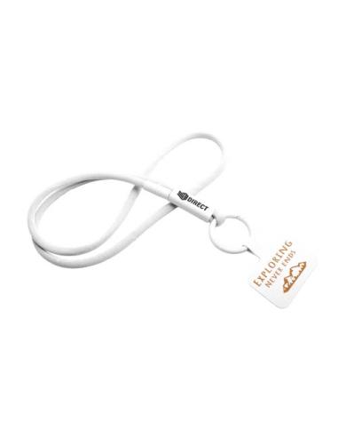 Lanyard con soporte para teléfono con tubo de plástico reciclado N10300IP1