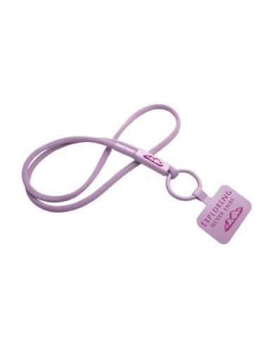 Lanyard con soporte para teléfono con tubo de plástico reciclado N53300IP1