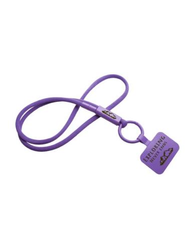 Lanyard con soporte para teléfono con tubo de plástico reciclado N73300IP1