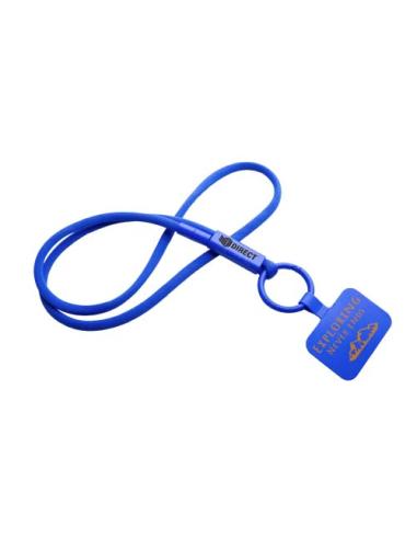 Lanyard con soporte para teléfono con tubo de plástico reciclado N15300IP1