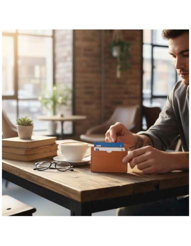 Tarjetero de piel reciclada N09030ZP1