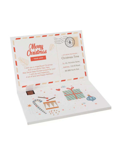 Calendario de Adviento Mini Plus con Chocolatinas Personalizado | Consultar precio | nosolodulce