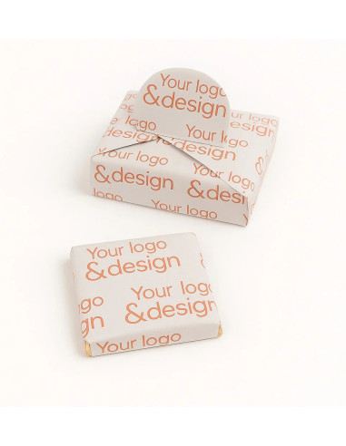 Cajita con 2 Napolitanas de Chocolate Personalizada | Desde 1,00 € | nosolodulce