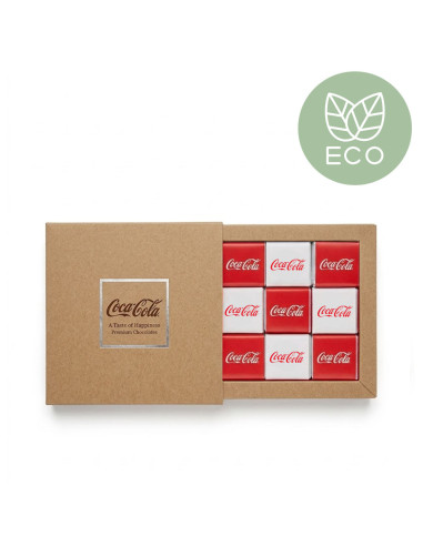 Caja Cuadrada con 9 Napolitanas de Chocolate Personalizada | Desde 5,20 € | nosolodulce