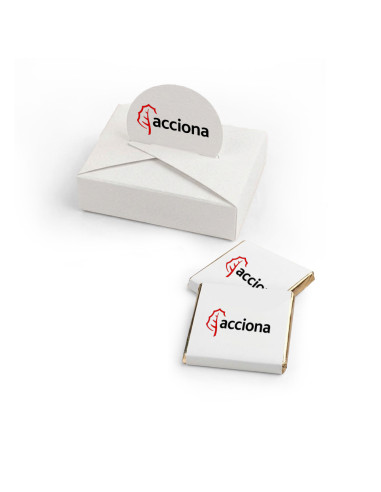 Cajita con 2 Napolitanas de Chocolate Personalizada | Desde 1,00 € | nosolodulce