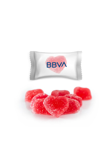 Gominola Corazón en sobre Personalizada | Desde 0,20 € | nosolodulce