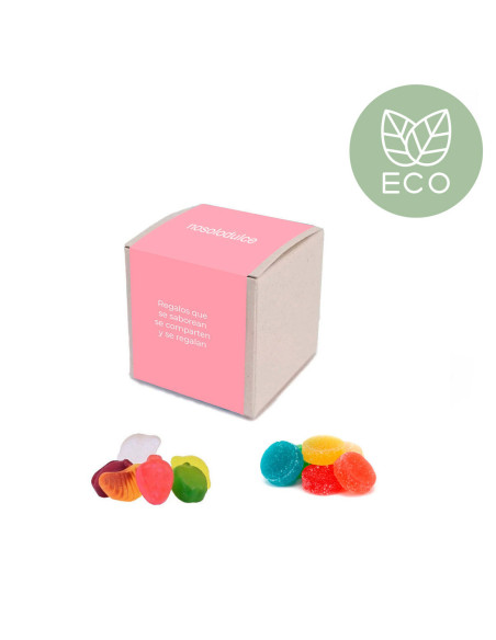 Caja Mini Cubo rellena de Gominolas Personalizada | Desde 1,25 € | nosolodulce