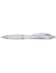 Bolígrafo de plástico reciclado con certificado RCS y cuerpo y empuñadura de color (tinta azul) N10354601 2