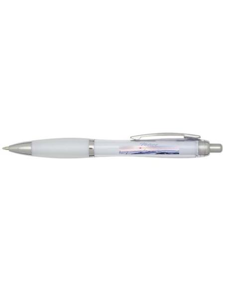 Bolígrafo de plástico reciclado con certificado RCS y cuerpo y empuñadura de color (tinta azul) N10354601
