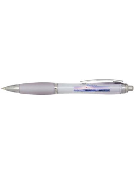 Bolígrafo de plástico reciclado con certificado RCS y cuerpo y empuñadura de color (tinta azul) N53354601