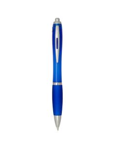 Bolígrafo de plástico reciclado con certificado RCS y cuerpo y empuñadura de color (tinta azul) N10354601